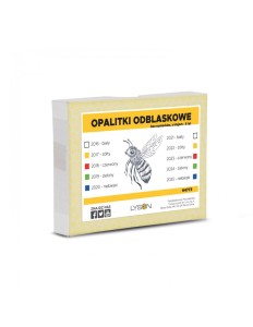 Opalitki odblaskowe bez numerków, z klejem - 5 lat